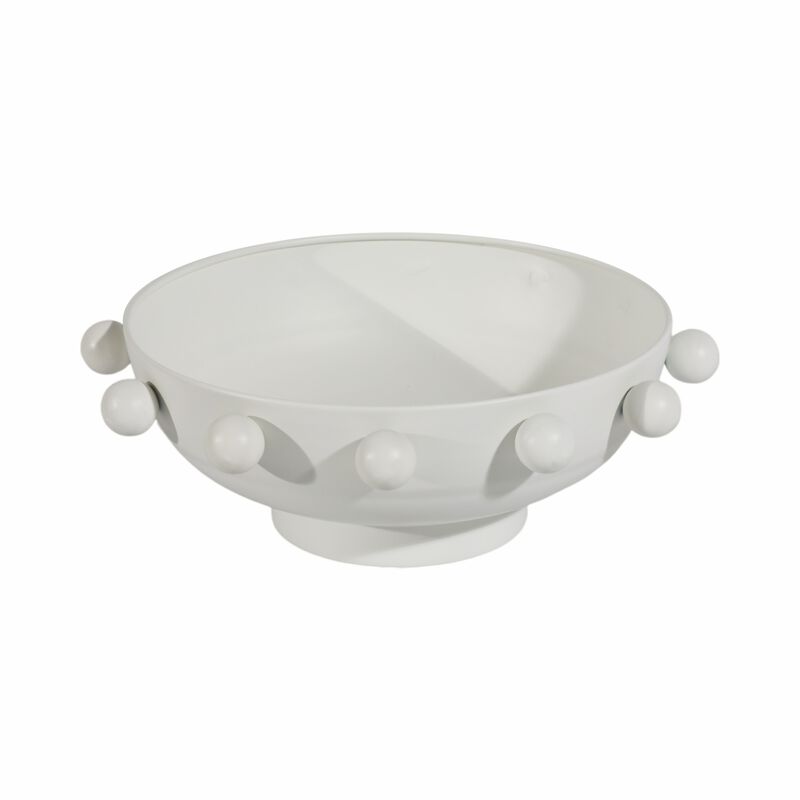 11" Hobnail Bowl, White image number 0