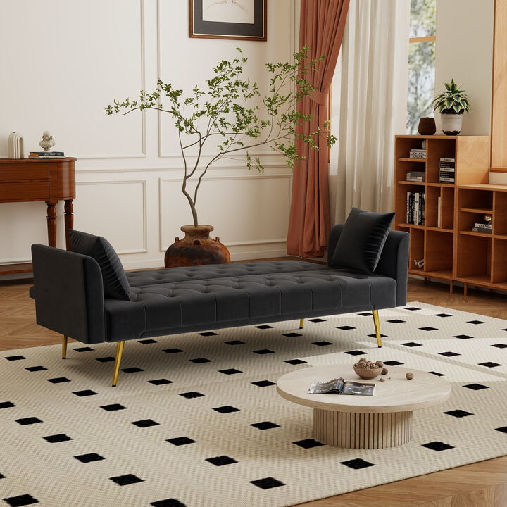 Limpis 72 inch foldable sleeper sofa