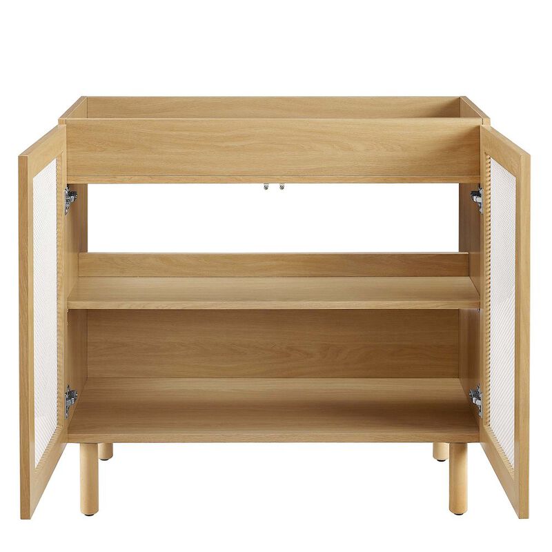 Modway Calla 36 Perforated Metal Bathroom Vanity Cabinet (Sink Basin Not Included)