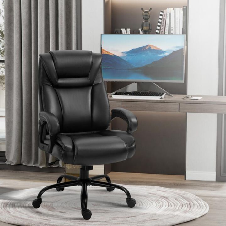 Ergonomic Office Chair with Massage and Adjustable Lumbar Support for Home or Office