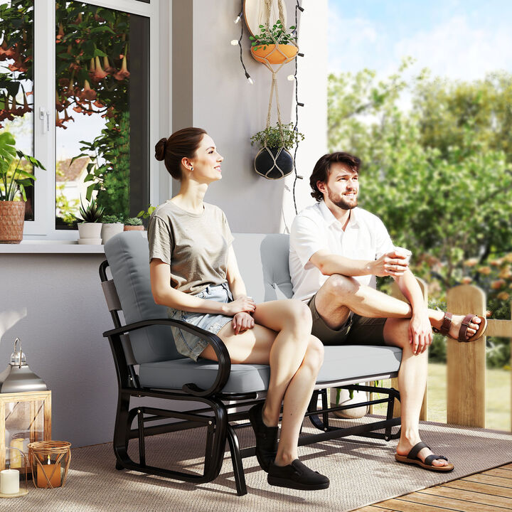 Hivvago 2-Person Outdoor Glider Bench