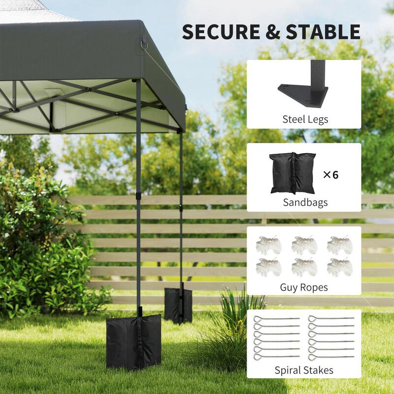 Hivvago Heavy Duty 10x20 Pop Up Tent image number 5