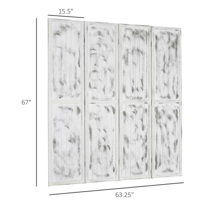 Hivvago Portable Room Divider with Foldable Design, 5.5' Tall image number 2