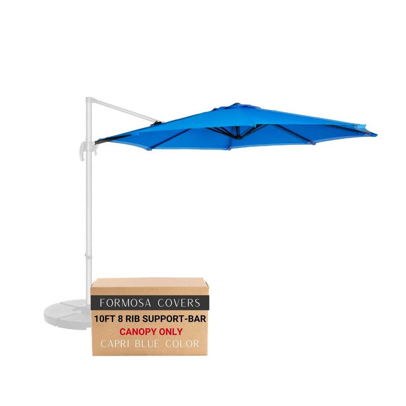 10ft Cantilever Supported Bar Umbrella 8 Rib Replacement Canopy image number 0