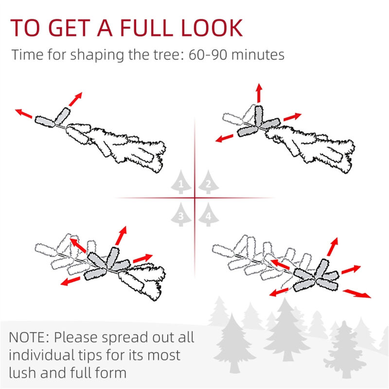 Artificial Christmas Tree Full, Realistic & Perfect for Holiday Décor