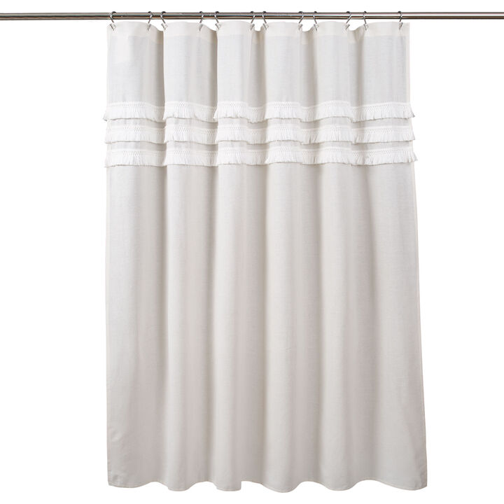 Ciel Tassel Shower Curtain