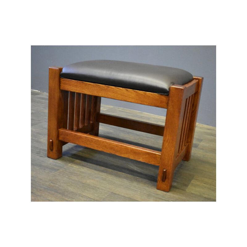 Crafters and Weavers Mission Oak Foot Stool - Wide Spindles- Michael's Cherry