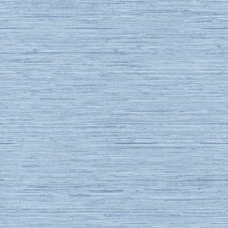 Horizontal Grasscloth Light Blue Wallpaper image number 0