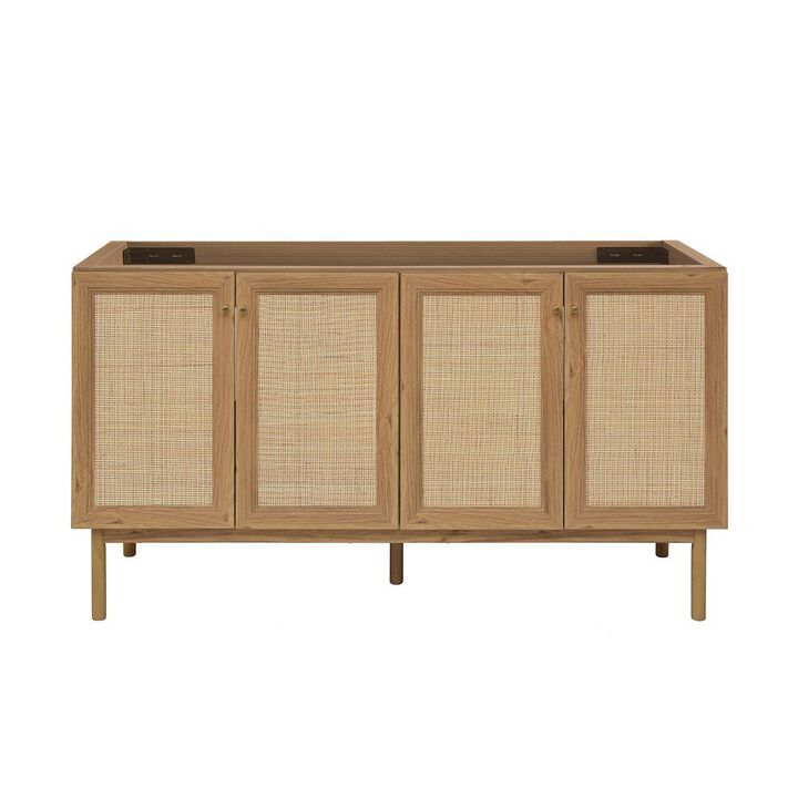 Classe 60" Bathroom Vanity in Oak-Cabinet Only