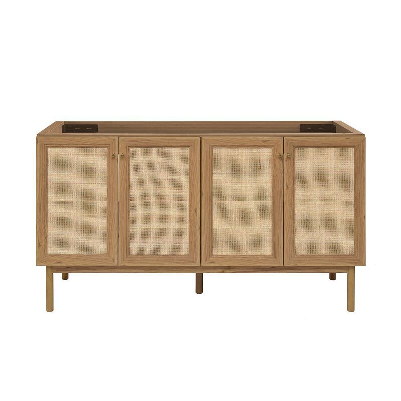 Classe 60" Bathroom Vanity in Oak-Cabinet Only image number 0