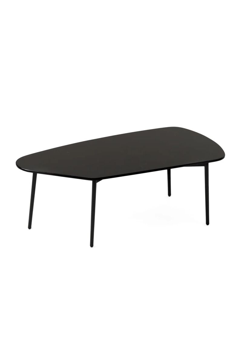 Black Marble Free-form Coffee Table | OROA Modern Andros image number 2