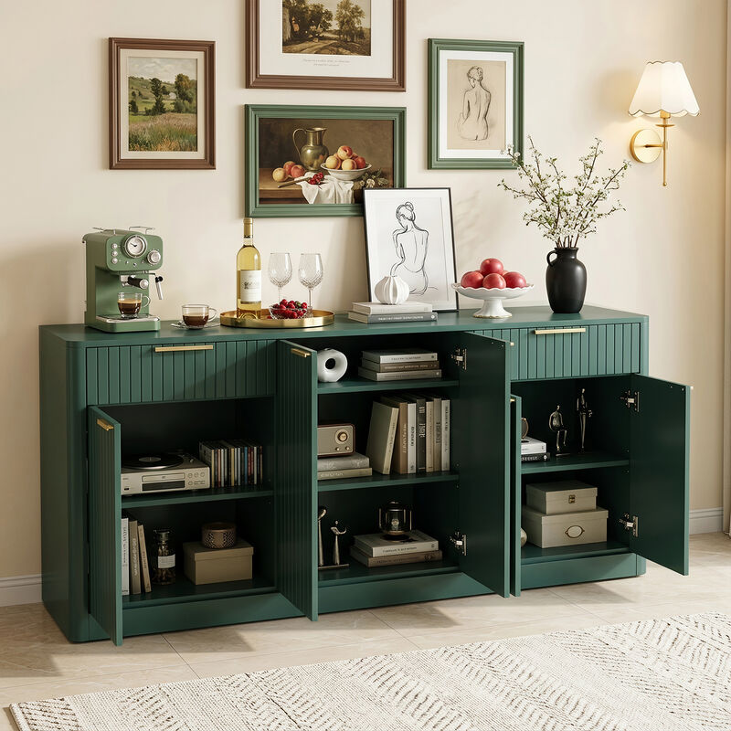 Dakwu 67" Fluted Sideboard image number 2