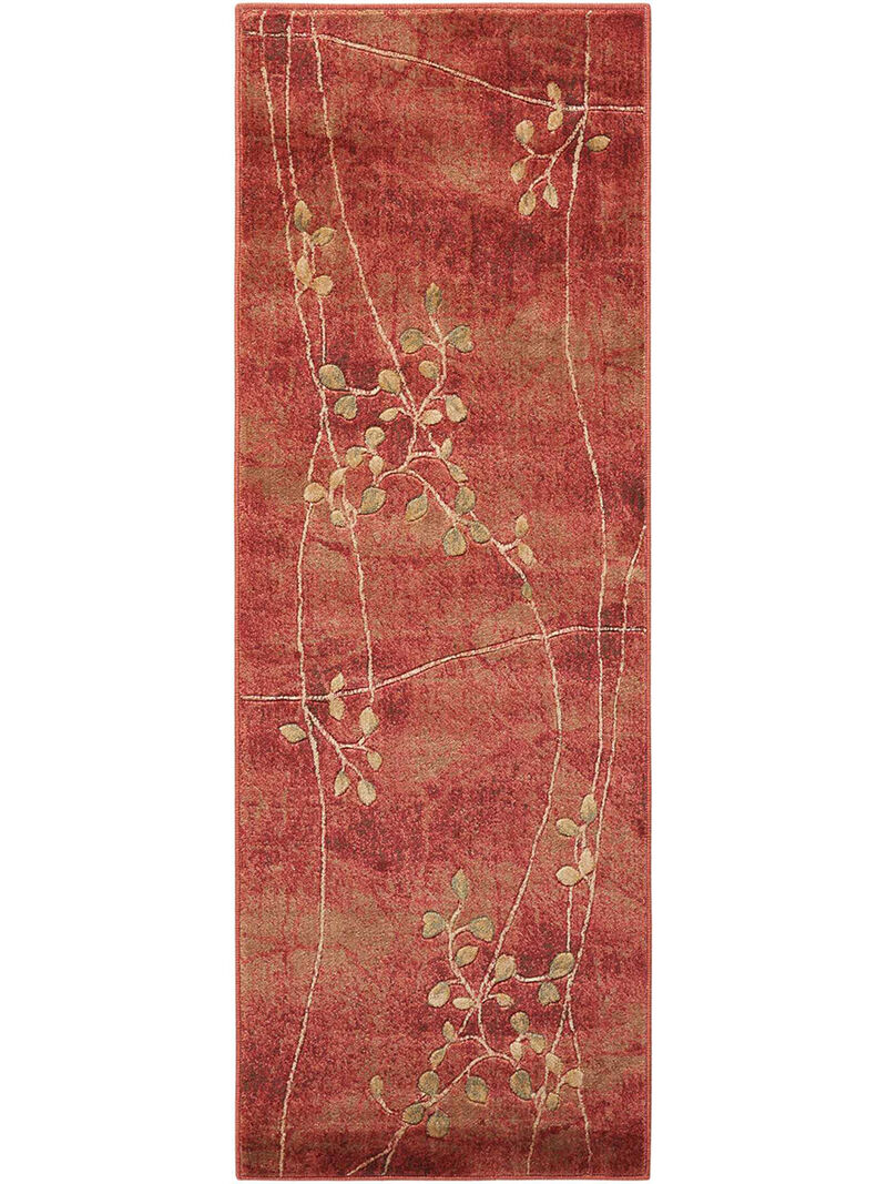 Somerset ST74 Flame 2'3" x 10' Rug image number 0