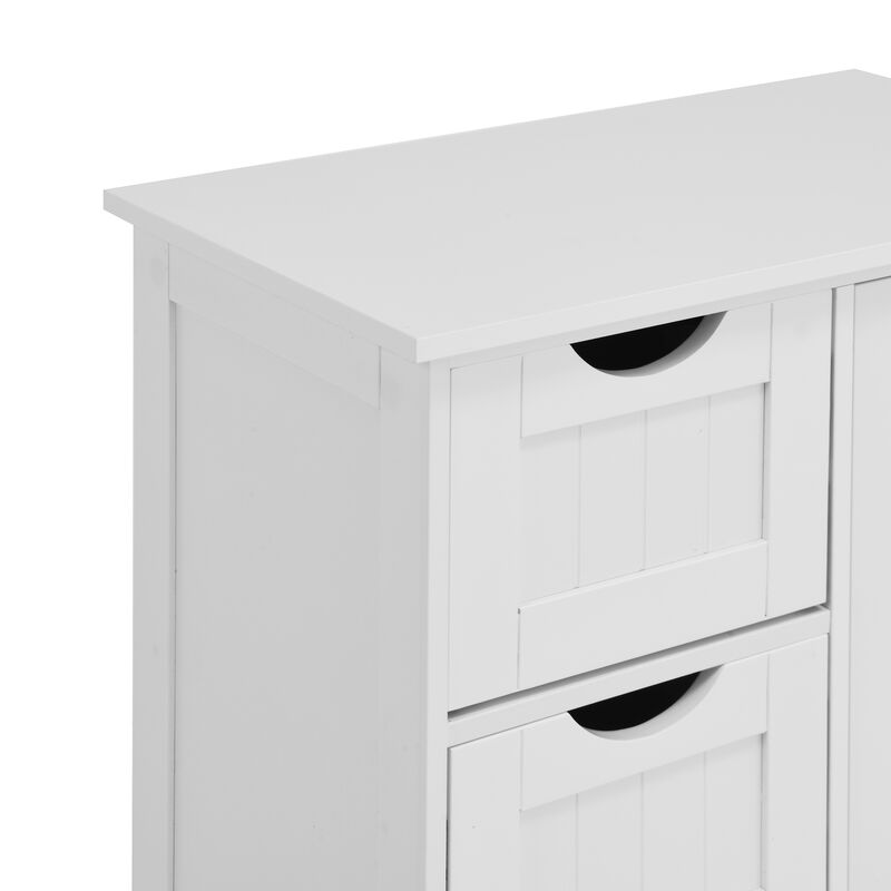 TATEUS White Bathroom  Floor Cabinet