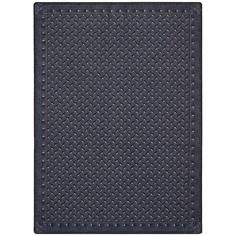 Joy Carpets Kaleidoscope Diamond Plate 3'10 x 5'4 Area Rug in Color Lead