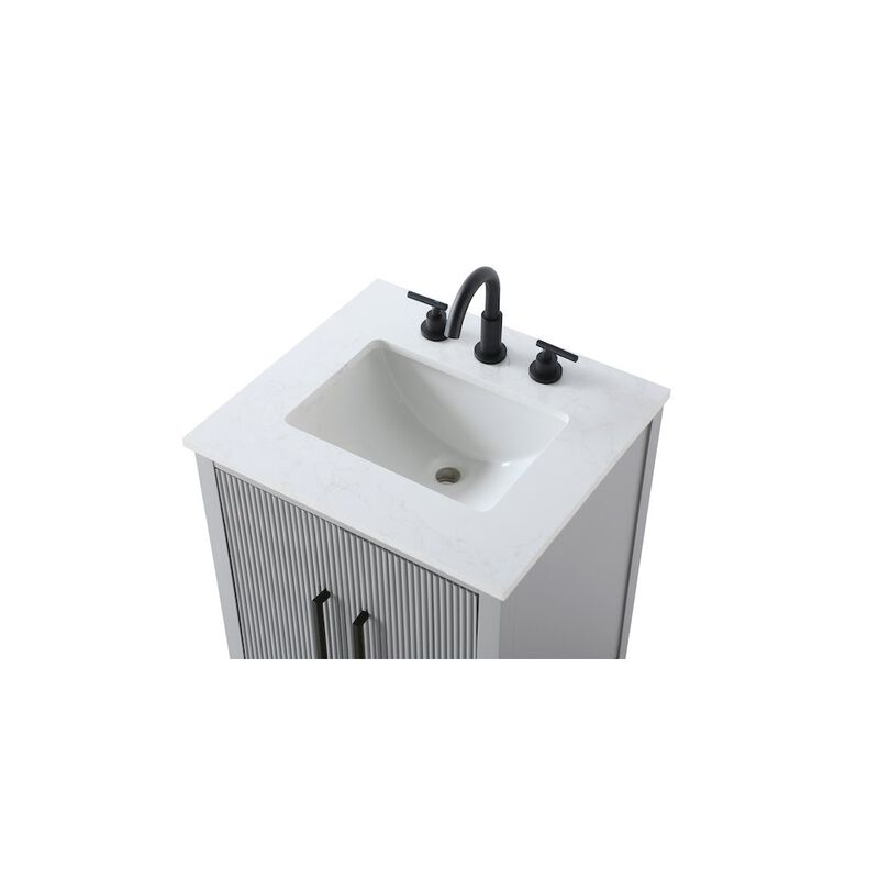 Elegant Kitchen and Bath 24 inch Single Bathroom Vanity in Grey