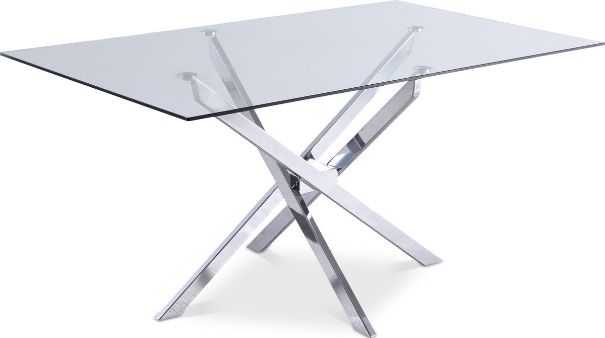 Meridian Furniture Xander Chrome Dining Table