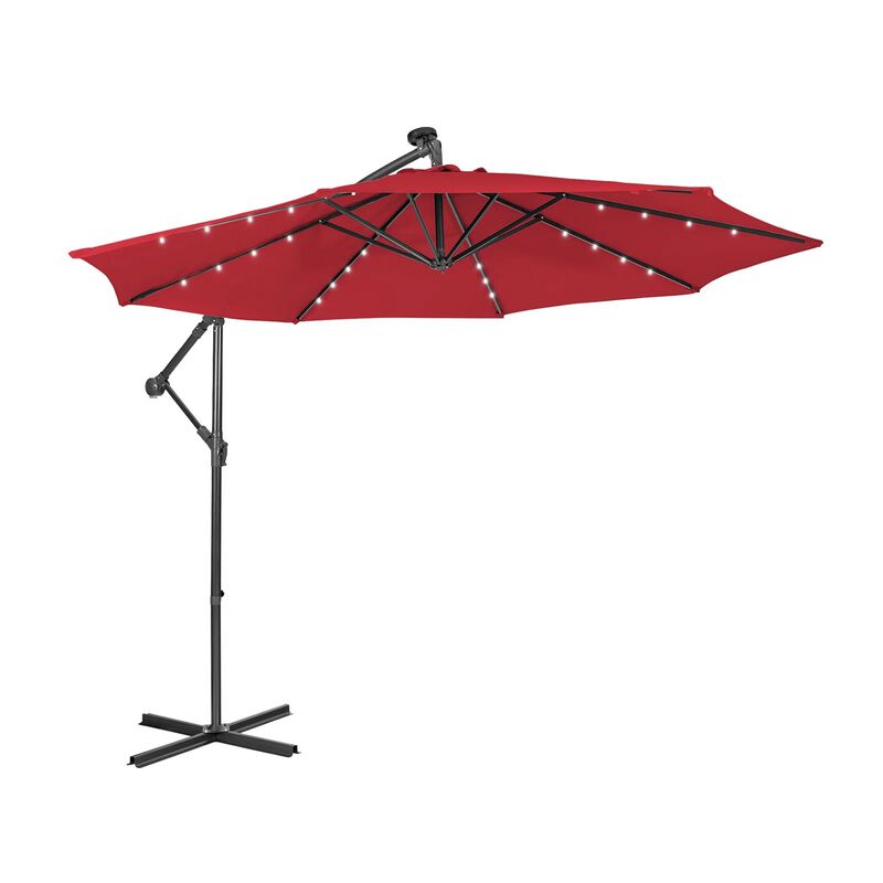 Mondawe 10 Feet Patio Cantilever Umbrella with Tilting System