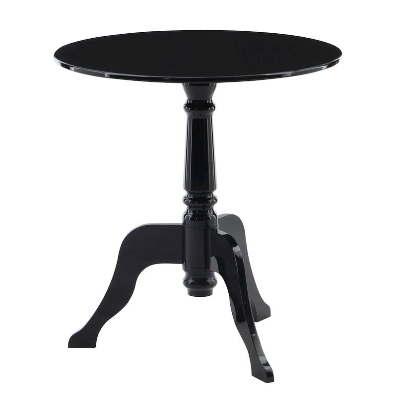 Linon Black Acrylic End Table image number 6