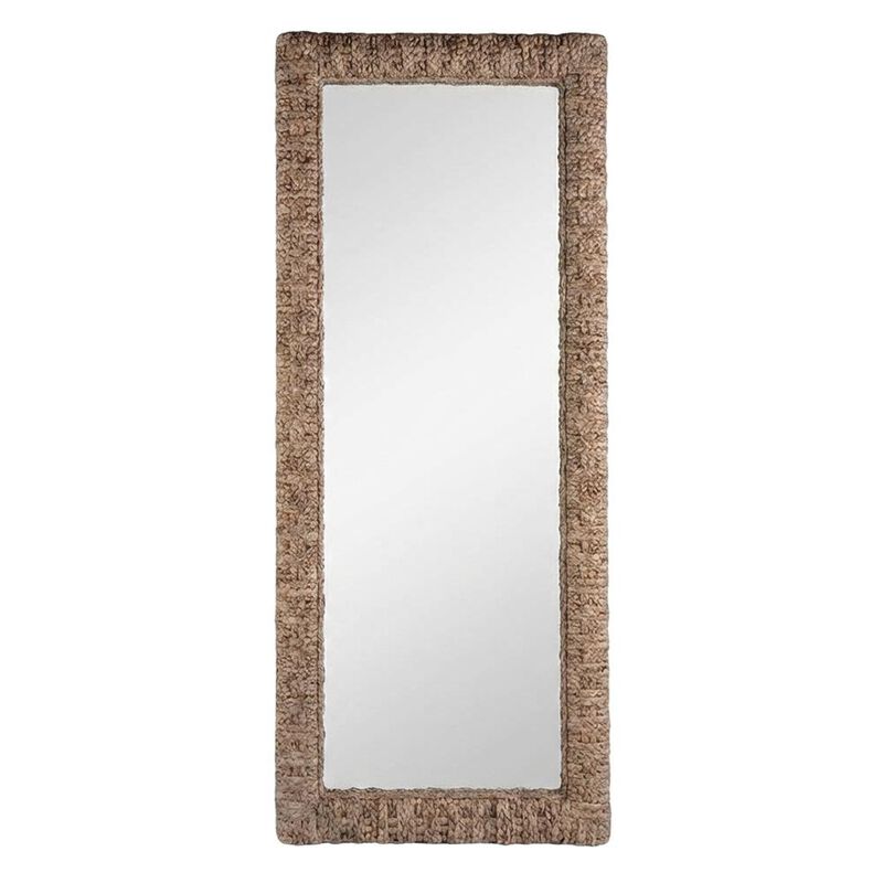 Butler Specialty Gloucester 70.5 in. H x 32.25 in. W Woven Water Hyacinth Floor Mirror image number 0