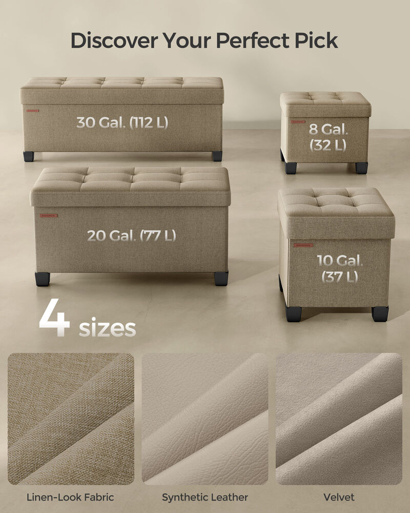 Mini Footstool Ottoman with Legs &ndash; Padded Small Footrest for Comfort and Style in Any Room