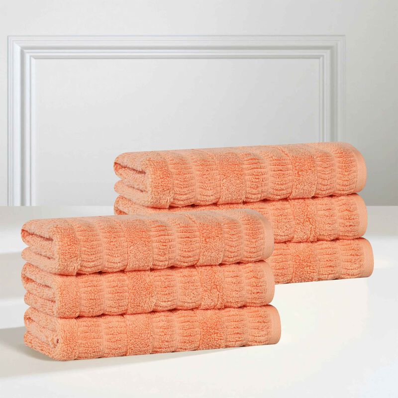 6 Piece Hand Towel Set in Viscose Cotton Blend for Everyday Use image number 1