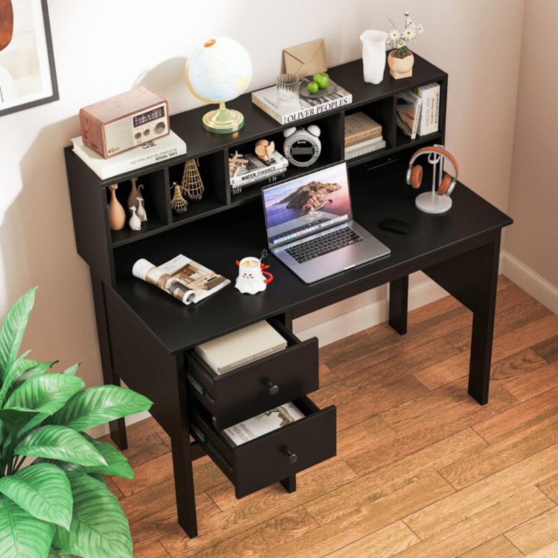 Hivvago 48 Inch Home Office Computer Desk with Type-C Power Outlets