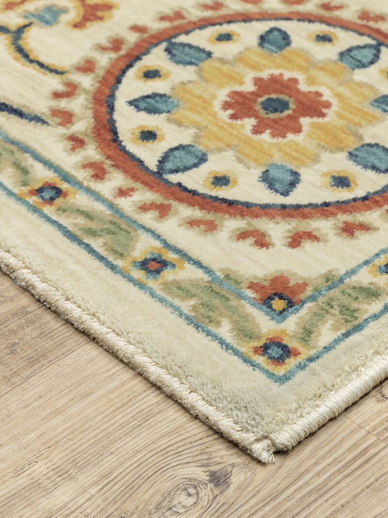 Francesca 5'3" x 7'6" Ivory Rug image number 1