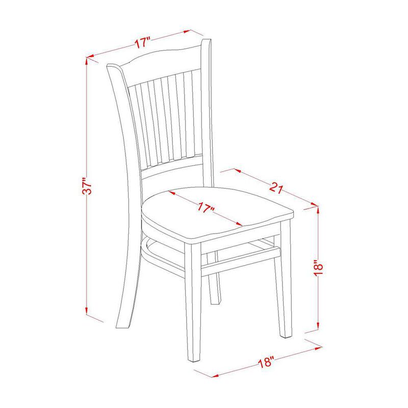 Dining Room Set Linen White, NDGR3-LWH-W
