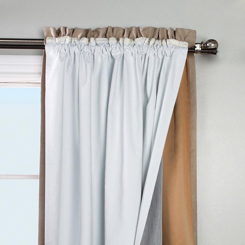Ultimate Thermal Energy Saving Blackout Window Curtain Single Panel Liner 45 x 101 by Thermalogic