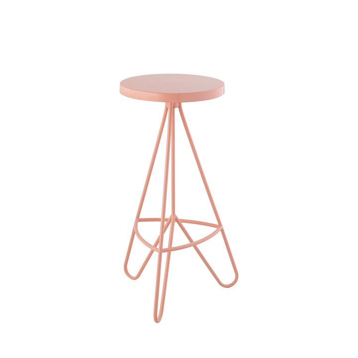 Trinity Modern Industiral Iron Tripod Backless Bar Stool