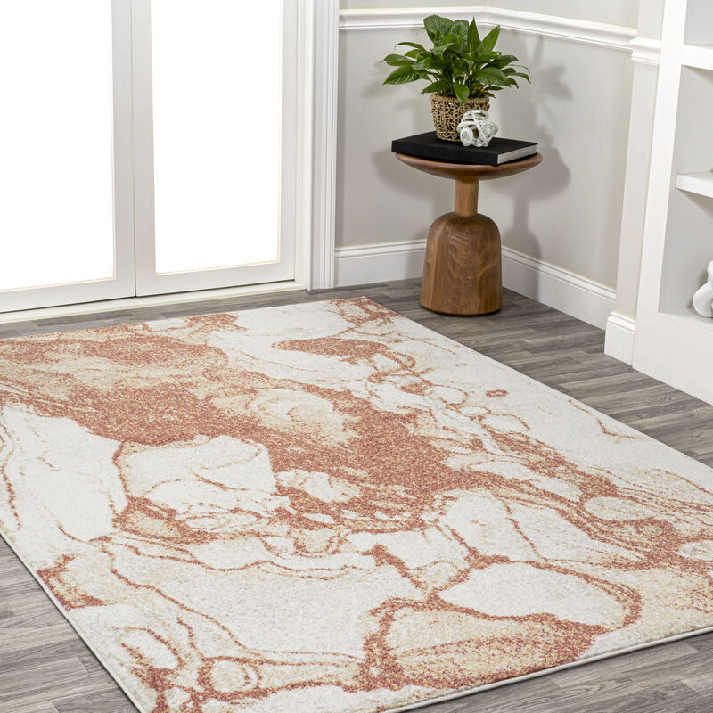 Marmo Abstract Marbled Modern Area Rug