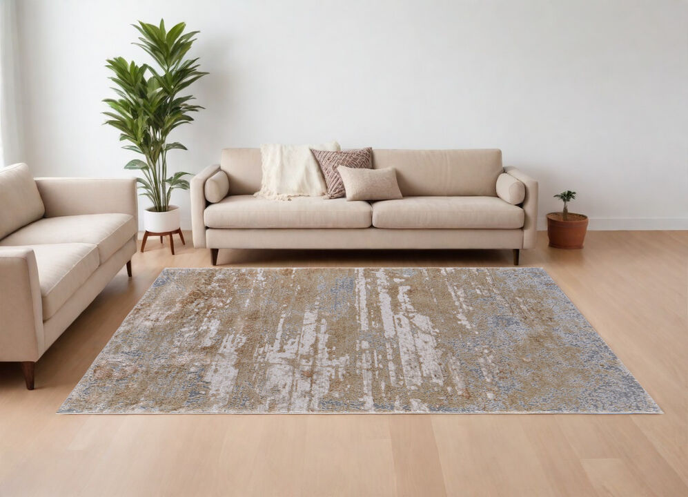 HomeRoots Abstract Power Loom Area Rug