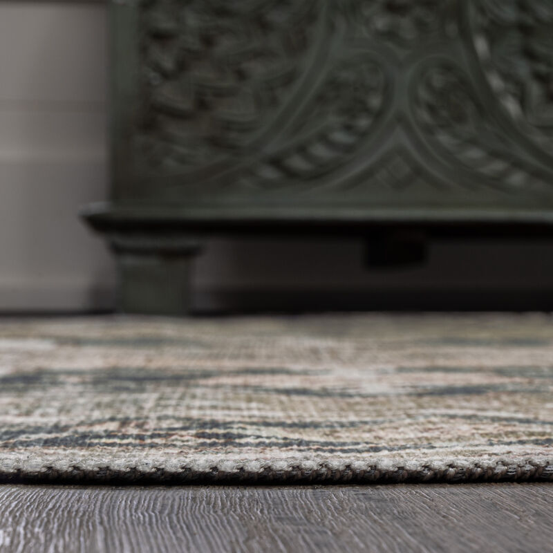 Maris Ornate Medallion Machine-Washable Area Rug