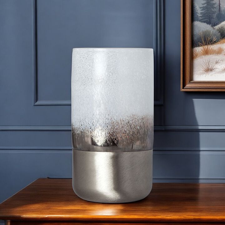 Decorative Glass Vase for Living Room, Entryway, or Table Display