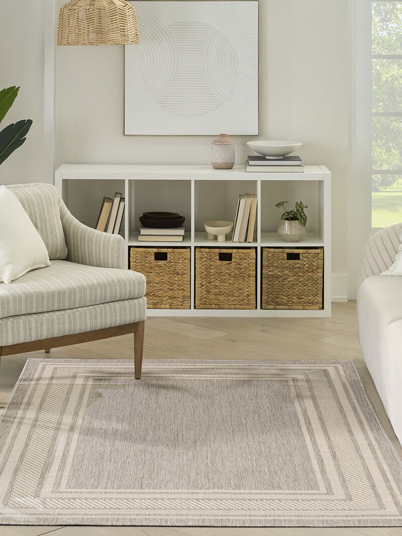 Horizon Indoor/Outdoor HOZ03 Gray 6' x 9' Rug