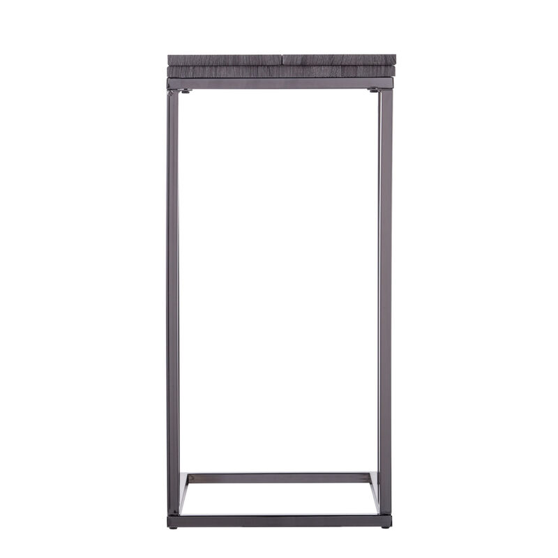 Expandable Rectangular End Table with Adjustable Surface, Ideal for Small Spaces