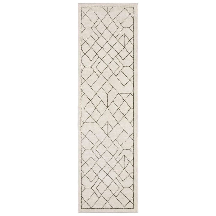 HomeRoots Geometric Runner Rug