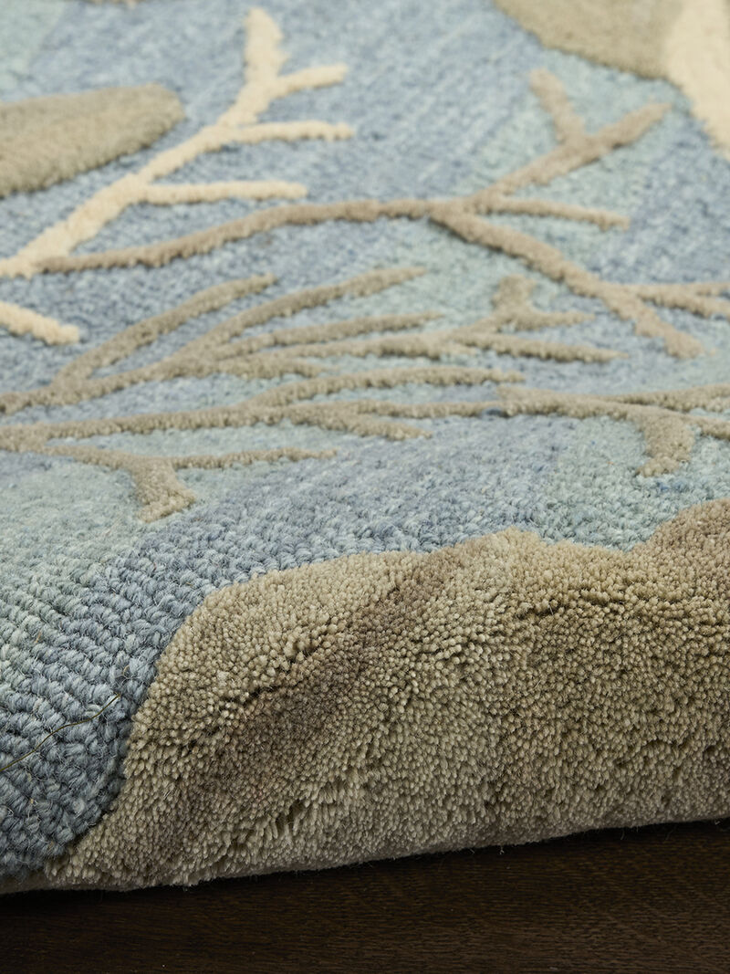 Waterside WRS01 Blue 5'3" x 7'3" Rug