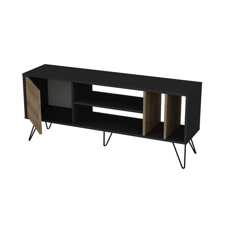 Decorotika Mistico 55'' Tv Stand - Black & Walnut