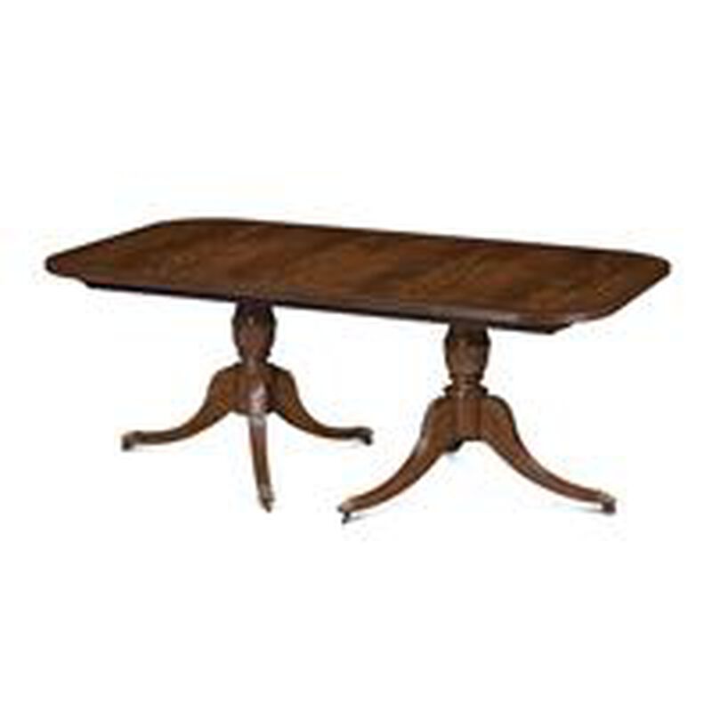 Bleached Reeded Dining Table image number 1