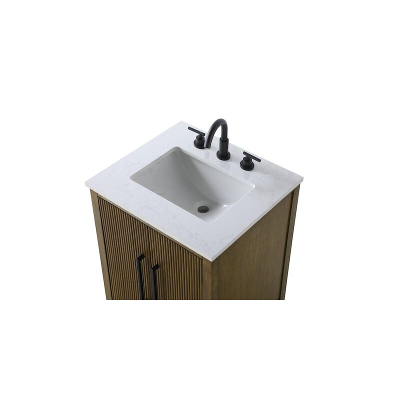Elegant Kitchen and Bath 24 inch Single Bathroom Vanity in Hazel Oak