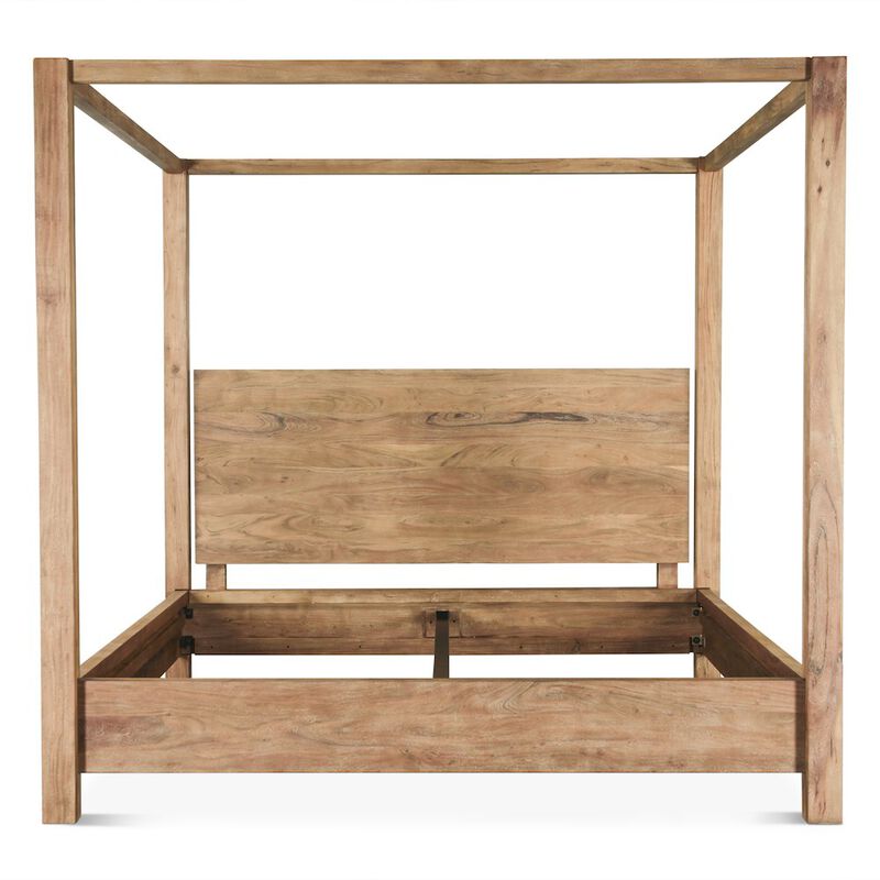 World Interiors Mesa Canopy Queen Bed in Brushed Acacia image number 2