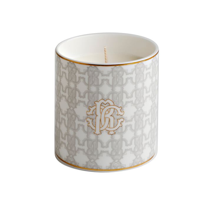 Scented Candle MONOGRAM 270gr  White diam. 3.3", H 3.5"
