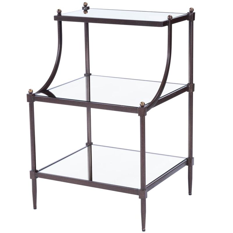 Butler Specialty Peninsula Mirrored & Side Table, Bronze