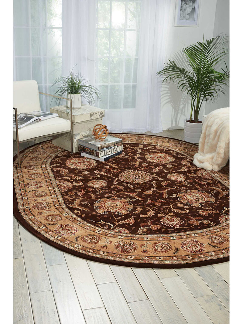 Nourison 2000 2206 Brown 7'6" x 9'6" Oval Rug