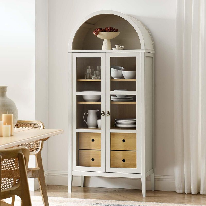 Nolan Tall Arched Storage Display Cabinet image number 8