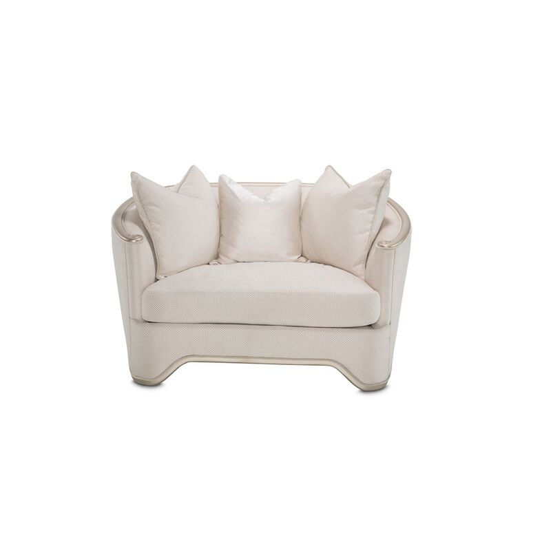 Michael Amini London Place Chair and a Half - Champagne