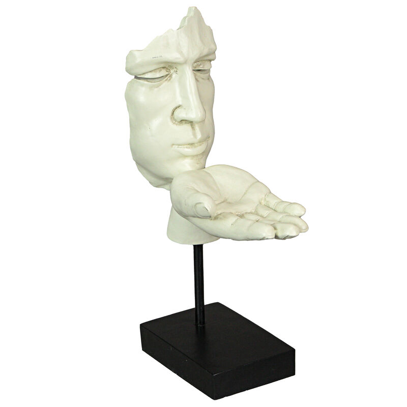 Vitruvian Collection `Blowing A Kiss` Sculpture Tealight Candle Holder Statue image number 0