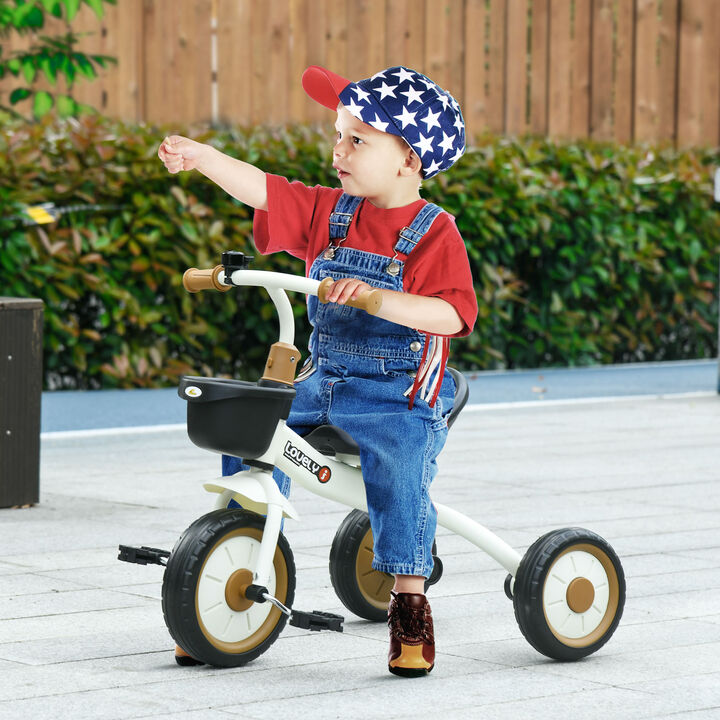 BreeBe Kids Adjustable Tricycle with Bell & Basket